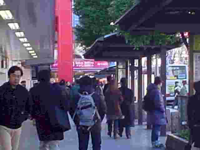 Outside JR Kichijouji station